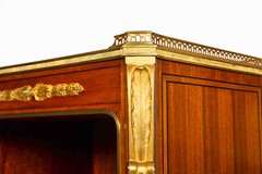 Mercier Frères French Bronze-Mounted Mahogany Bedside Cabinet Commode