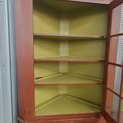 1800’s Square Nailed CORNER CUPBOARD ANTIQUE COLLECTIBLE FURNITURE
