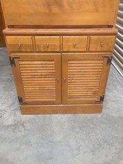 Vintage furniture – Ethan Allen Custom Room Plan maple cabinet suite (1950’s)
