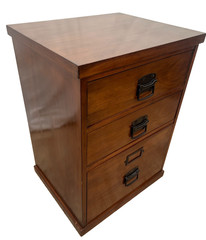 Vintage File Cabinet Mission Arts and Crafts style Three Drawers One Legal sz 1A
