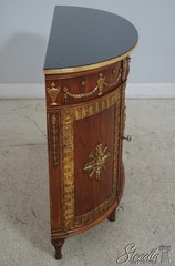 L65314: JOHN WIDDICOMB Neoclassical Ebonized Top Commode Cabinet