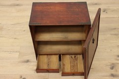 Chinese Antique Pine Tabletop Hall Bath or Jewelry Cabinet #56142