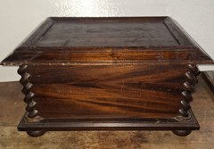 Antique Victorian Walnut Spool Cabinet 3 Drawer For Pocketwatch Collection
