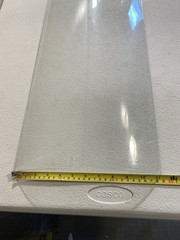 Replacement Glass Piece For Side Of Antique Curved Wooden Curio Cabinet