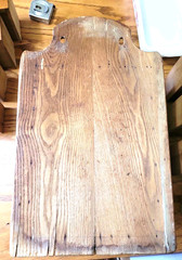 Antique Stenciled Wooden Oak Wall 8 Drawer Spice Cabinet Cupboard 18″x11″x5″