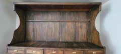 Large Antique Apothecary Case Cabinet 45 drawers