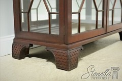 LF33074: MASTER CRAFTSMAN Quality Chinese Chippendale Mahogany Display Cabinet