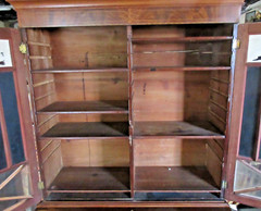 ANTIQUE AMERICAN FEDERAL SALEM 3 PART SECRETARY INLAID MAHOGANY CIRCA 1800’s