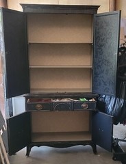 One Of A Kind Refinished Antique Cabinet