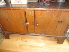 Antique Primitive China Cabinet Closet Cupboard Hutch Bookcase