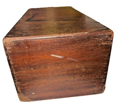 Library Bureau Solemakers Card Catalogue One Draw Wood Brass Vintage READ / SEE*