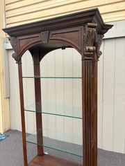 67659 Elegant Neoclassical Display Curio Cabinet with Glass Shelves