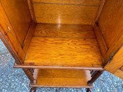 SUPERB Antique “Stick & Ball” American Small Cabinet IN MINT CONDITION.