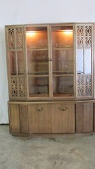 Kroehler Modern Hutch Cupboard Cabinet