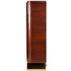 Fine Art Deco Macassar Ebony Vitrine Display Cabinet by Gouffé ca. 1930
