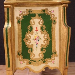 Vitrine double body display cabinet lacquered painted bookcase 20th century