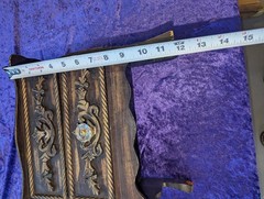 Vintage Carved Wooden Box with 2 drawers and 1 Knob