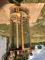 Vintage Oak Curio Cabinet with 3 Glass Shelves Lights Curved Glass late 40s 50s