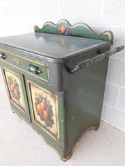 Antique Signed Peter Ompir Hand Paint Wash Stand