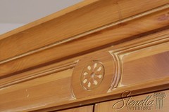 L73541: Chippendale Distressed Washed Pine Bar Cabinet