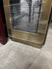 1970s Mirrored & Brass Vitrine Display Cabinet by Mastercraft