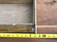 Antique Oak Sellers Cabinet DRAWER hoosier style cupboard Chippy Paint *A*