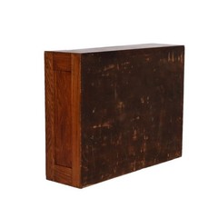 Antique Oak Roll Front Cabinet Circa 1920