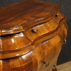 Small Venetian commode in wood furniture inlaid dresser 3 drawers 20th century