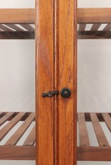 Antique Golden Oak Pie Pastry Display Cabinet