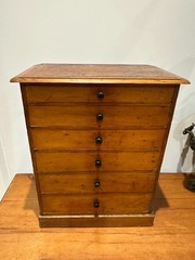 Antique Specimen Collectors Watchmakers Cabinet Chest By James Gardner