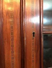 Stunning Edwardian Inlaid Bookcase by S and H Jewell London