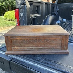 Antique Spool Cabinet Clark’s O.N.T. wood 2 Drawer Cabinet