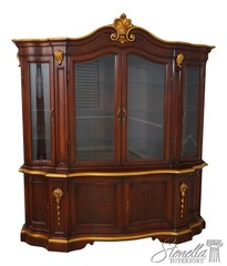 65943EC: KARGES French Louis XV Gold Gilt Trim China Cabinet