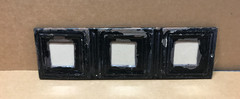 VTG 5×17 Multi Triple Black 3″ Photo Tin Ceiling Metal Picture Frame Old 643-26B