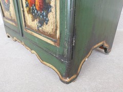 Antique Signed Peter Ompir Hand Paint Wash Stand
