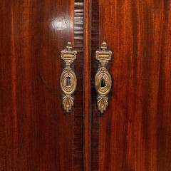 Antique Bow Front Corner Cabinet, English, Wall Cupboard, Georgian, Circa 1780