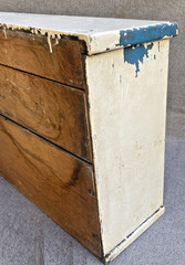 Antique french maiboxes early 1900’s painted wood furniture cabinet