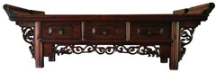 Antique Chinese Rosewood Tea Table Cabinet – VGC – EXQUISITELY CARVED – RARE