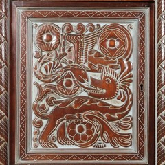 Antique Living Room Cabinet Ethnic Rino Galbiati XX Century Original