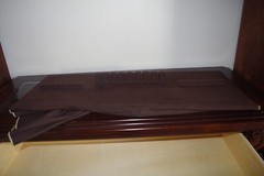 Broyhill Mahogany Wood China Marbel Top Silver Wear Cabinet