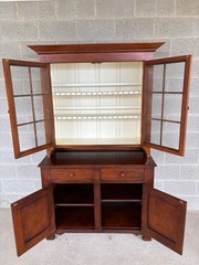 KINDEL FURNITURE CHIMNEY HILL CHERRY SHAKER STYLE 2 PIECE DUTCH CUPBOARD