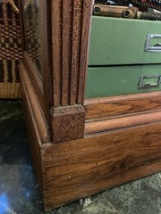 Vintage Wooden And Glass Store Floor Display Cabinet