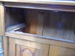 Antique 1880’s butternut? Commode small Dresser cabinet “29 W, H 34″ D 16”