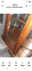 Antique Butler Curio Cabinet