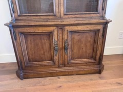 Drexel Heritage French Style China Cabinet with Glass Doors