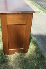 Vintage One-Drawer Washstand Cabinet (Refinished) Walnut? 30″ W, 28.5″ H, 16″ D