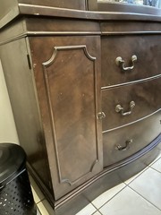 Duncan Phyfe Buffet China Cabinet Bow Front