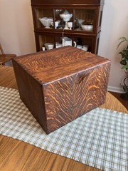 Antique Tiger Oak 4-Drawer 3″ x 5″ Card Catalog Library File Cabinet