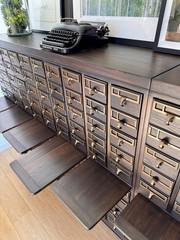 SALE Vintage One-of-a-Kind 200-Drawer Library Card Catalog Cabinet Library