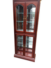 66689 Mahogany PULASKI Furniture 4 Door Curio China Cabinet